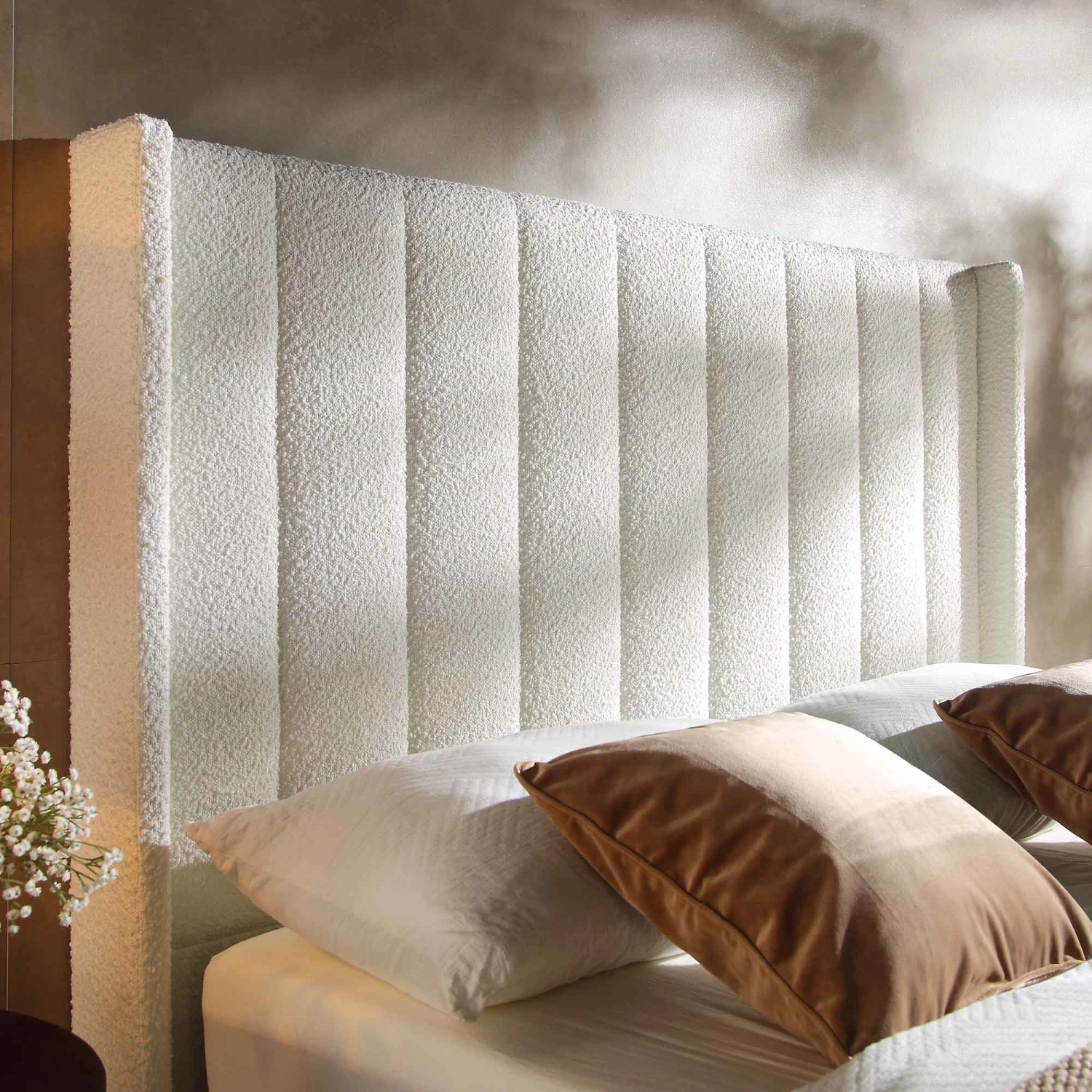 Wilton White Boucle Ottoman Storage Bed 6 Wilton White Boucle Ottoman Storage Bed - Image 4