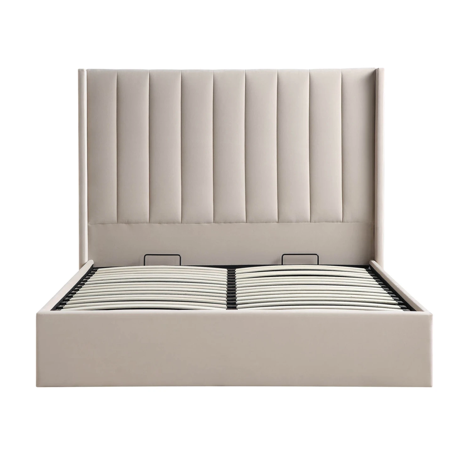 Wilton Champagne Velvet Ottoman Storage Bed 7 Wilton Champagne Velvet Ottoman Storage Bed - Image 5