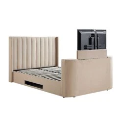 Wilton Champagne Velvet Ottoman TV Bed 25 Wilton Champagne Velvet Ottoman TV Bed -FINZ Furniture Shop JAH 017 STONE VEL WB1 2a257868 fb21 49bc 80b5 e37ffa757b0d