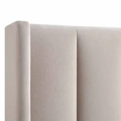 Wilton Champagne Velvet Ottoman Storage Bed 28 Wilton Champagne Velvet Ottoman Storage Bed -FINZ Furniture Shop JAH 017 STONE VEL detail2