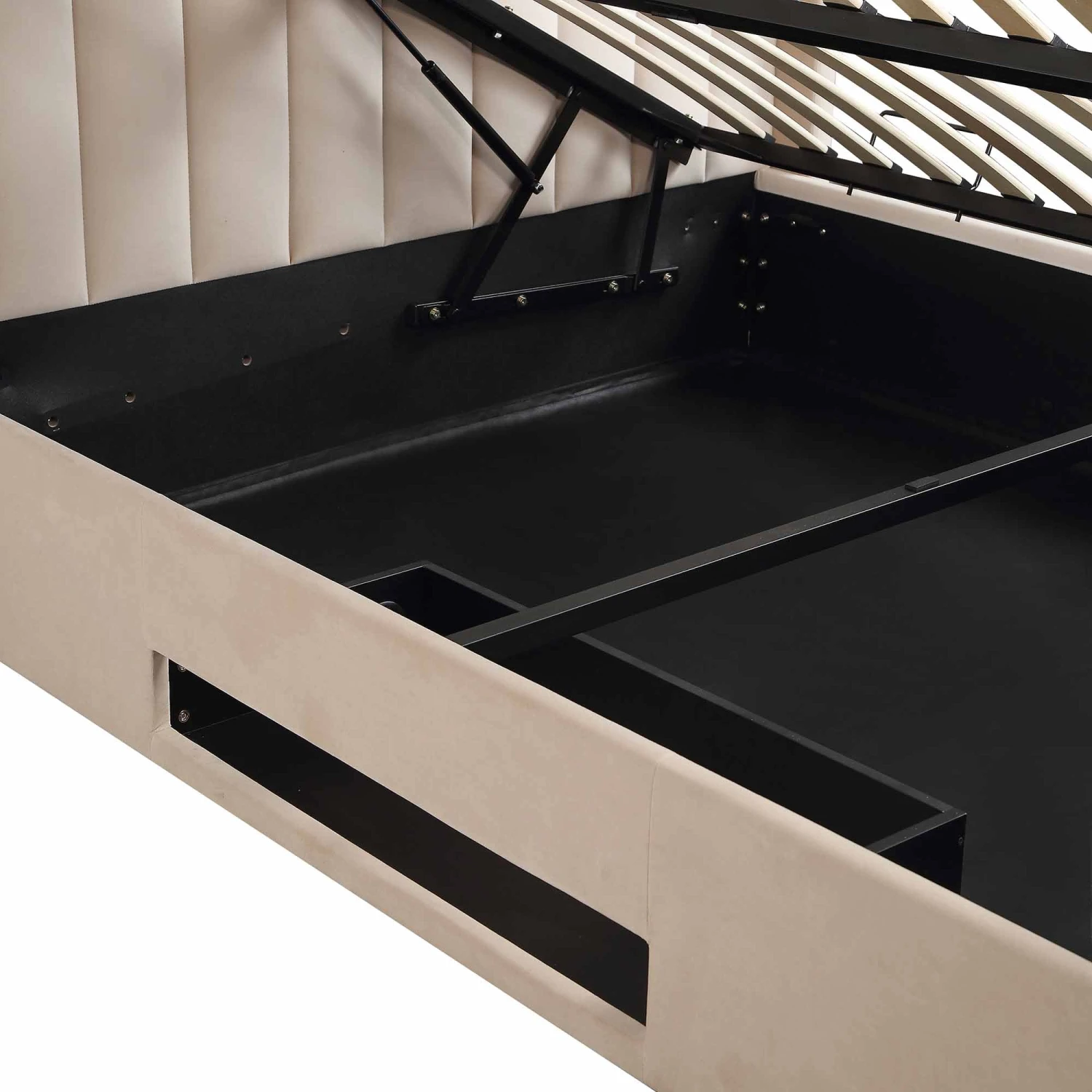 Wilton Champagne Velvet Ottoman TV Bed 16 Wilton Champagne Velvet Ottoman TV Bed - Image 15