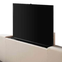 Wilton Champagne Velvet Ottoman TV Bed 38 Wilton Champagne Velvet Ottoman TV Bed -FINZ Furniture Shop JAH 017 STONE VEL detail4 f410e766 4b88 4aad 8283 8ba65b850a32