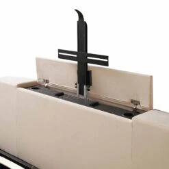 Wilton Champagne Velvet Ottoman TV Bed 37 Wilton Champagne Velvet Ottoman TV Bed -FINZ Furniture Shop JAH 017 STONE VEL detail5 dd478e3b 5705 4d7e b51e dc016bec1c5c