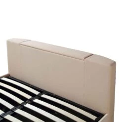 Wilton Champagne Velvet Ottoman TV Bed 36 Wilton Champagne Velvet Ottoman TV Bed -FINZ Furniture Shop JAH 017 STONE VEL detail6