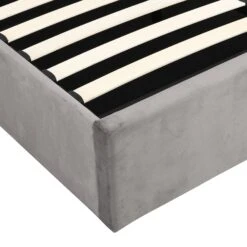 Hartwell Upholstered Ottoman Storage Bed With Nailhead Trim Headboard (Grey Velvet) 22 Hartwell Upholstered Ottoman Storage Bed With Nailhead Trim Headboard (Grey Velvet) -FINZ Furniture Shop JAH 02 GREYVEL detail3