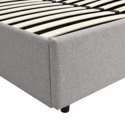 Pimlico End Opening Ottoman Storage Bed Frame With Muti-colour LED Headboard (Grey Fabric) 21 Pimlico End Opening Ottoman Storage Bed Frame With Muti-colour LED Headboard (Grey Fabric) -FINZ Furniture Shop JAH 05 GREYFAB detail4