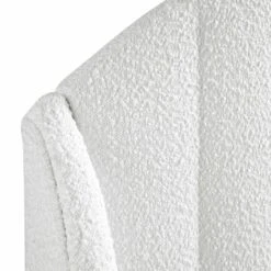 Eleanor White Boucle Upholstered Bed Frame With Domed Headboard 25 Eleanor White Boucle Upholstered Bed Frame With Domed Headboard -FINZ Furniture Shop JAH 08 ECRU BOU detail2