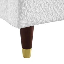 Eleanor White Boucle Upholstered Bed Frame With Domed Headboard 27 Eleanor White Boucle Upholstered Bed Frame With Domed Headboard -FINZ Furniture Shop JAH 08 ECRU BOU detail4