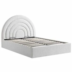 Archer White Boucle Ottoman Storage Bed 20 Archer White Boucle Ottoman Storage Bed -FINZ Furniture Shop JAH 09 ECRUBOUCLE WB4