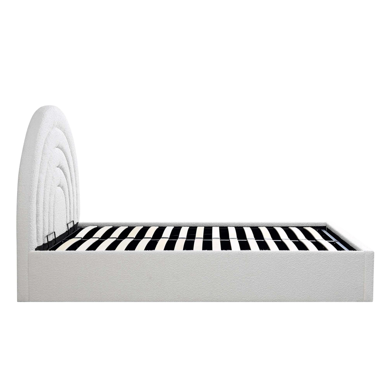 Archer White Boucle Ottoman Storage Bed 10 Archer White Boucle Ottoman Storage Bed - Image 8