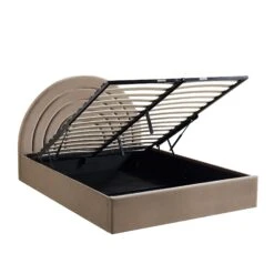 Archer Mink Velvet Ottoman Storage Bed 23 Archer Mink Velvet Ottoman Storage Bed -FINZ Furniture Shop JAH 09 MINKVEL WB3