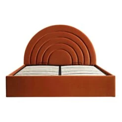 Archer Rust Velvet Ottoman Storage Bed 20 Archer Rust Velvet Ottoman Storage Bed -FINZ Furniture Shop JAH 09 RUSTVEL WB2