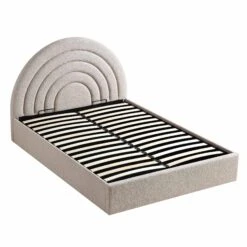 Archer Taupe Boucle Ottoman Storage Bed 22 Archer Taupe Boucle Ottoman Storage Bed -FINZ Furniture Shop JAH 09 TAUPEBOUCLE WB1