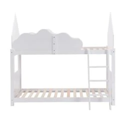 Newton White Solid Wood Kid's Treehouse Bunk Bed 19 Newton White Solid Wood Kid's Treehouse Bunk Bed -FINZ Furniture Shop JIN 019 WHITE 5