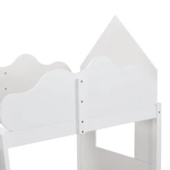Newton White Solid Wood Kid's Treehouse Bunk Bed 20 Newton White Solid Wood Kid's Treehouse Bunk Bed -FINZ Furniture Shop JIN 019 WHITE detail1