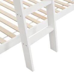 Newton White Solid Wood Kid's Treehouse Bunk Bed 22 Newton White Solid Wood Kid's Treehouse Bunk Bed -FINZ Furniture Shop JIN 019 WHITE detail3