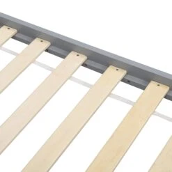 Linnelle Solid Wood Bed Frame In Grey 16 Linnelle Solid Wood Bed Frame In Grey -FINZ Furniture Shop JIN 02 GREY detail2