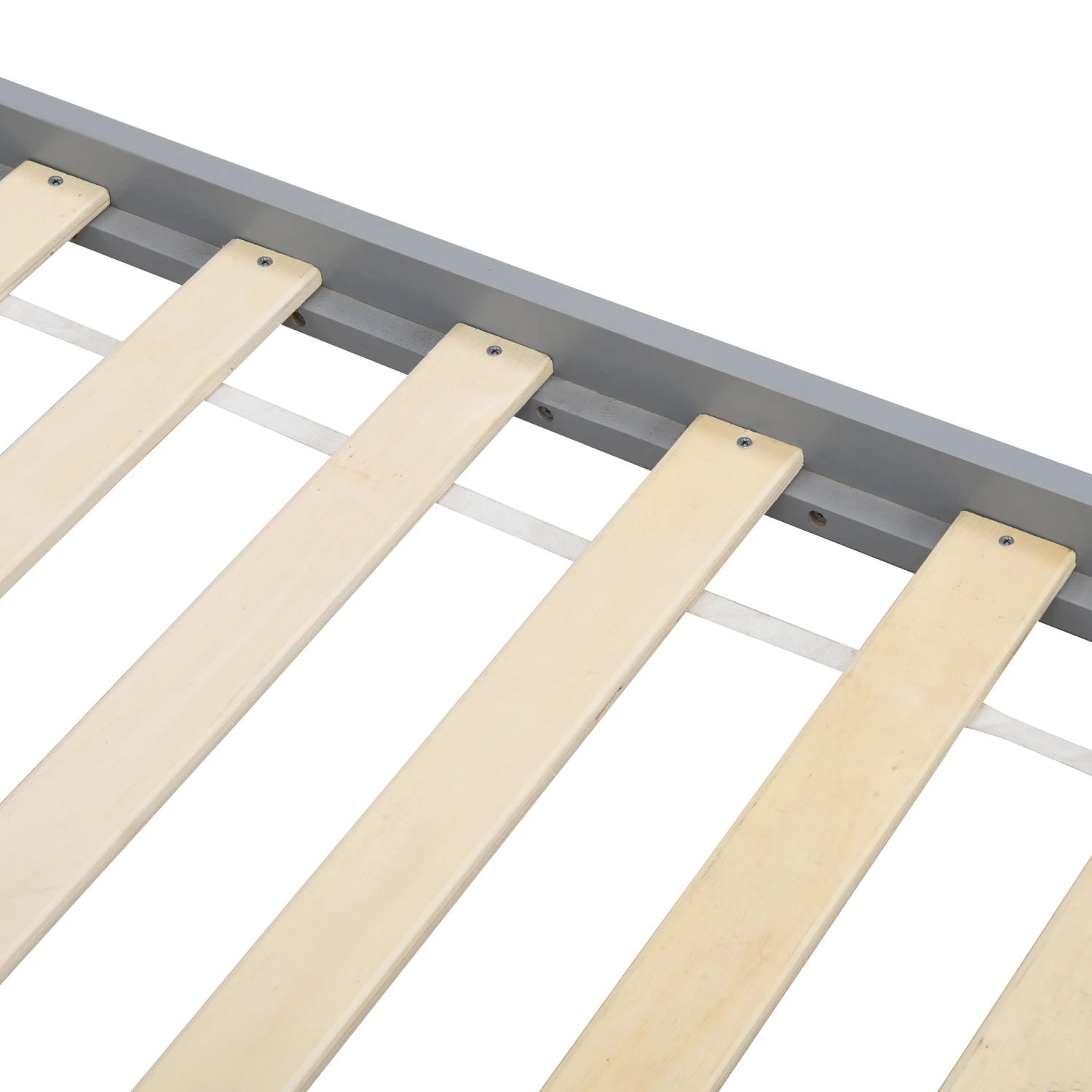 Linnelle Solid Wood Bed Frame In Grey 9 Linnelle Solid Wood Bed Frame In Grey - Image 7