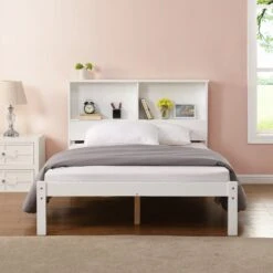 Elgin Wooden Bed Frame With Shelf Headboard 18 Elgin Wooden Bed Frame With Shelf Headboard -FINZ Furniture Shop JIN 04 SD 1 09f9d993 64bd 489a b213 120e4a0a1a44