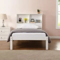 Elgin Wooden Bed Frame With Shelf Headboard 16 Elgin Wooden Bed Frame With Shelf Headboard -FINZ Furniture Shop JIN 04 S 1 c0b0f9cf 96b0 4556 b5eb ad9eac57f0c1