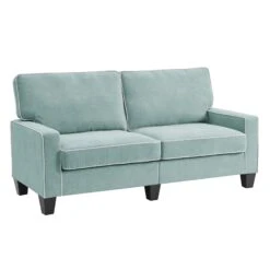 Sherbrook Large 2-Seater Mint Brushed Fabric Sofa With Contrasting Piping 13 Sherbrook Large 2-Seater Mint Brushed Fabric Sofa With Contrasting Piping -FINZ Furniture Shop LVSF 02 MINT 3ST WB2