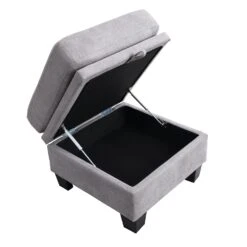 Brunswick Large 4-Seater Storage Chaise Sofa In Light Grey 26 Brunswick Large 4-Seater Storage Chaise Sofa In Light Grey -FINZ Furniture Shop LVSF 03 LIGHTGREY detail3