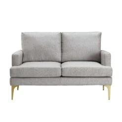 Haven Grey Fabric 2-Seater Sofa 21 Haven Grey Fabric 2-Seater Sofa -FINZ Furniture Shop LVSF 169 LGREYFAB 2ST WB1