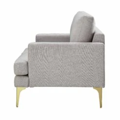 Haven Grey Fabric 2-Seater Sofa 24 Haven Grey Fabric 2-Seater Sofa -FINZ Furniture Shop LVSF 169 LGREYFAB 2ST WB4