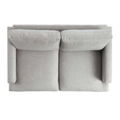 Haven Grey Fabric 2-Seater Sofa 23 Haven Grey Fabric 2-Seater Sofa -FINZ Furniture Shop LVSF 169 LGREYFAB 2ST WB5