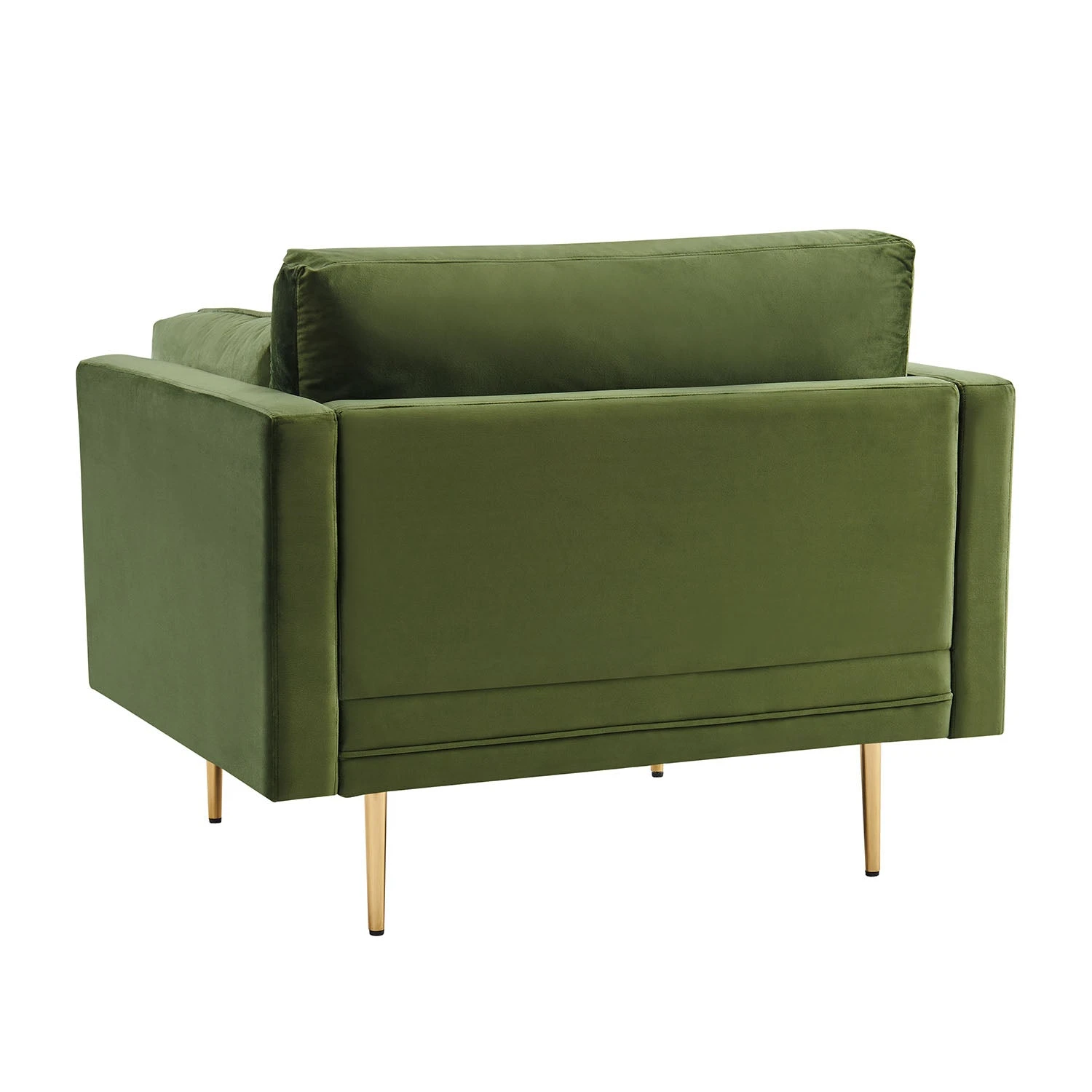 Pelham Moss Green Velvet Fabric Armchair 7 Pelham Moss Green Velvet Fabric Armchair - Image 5