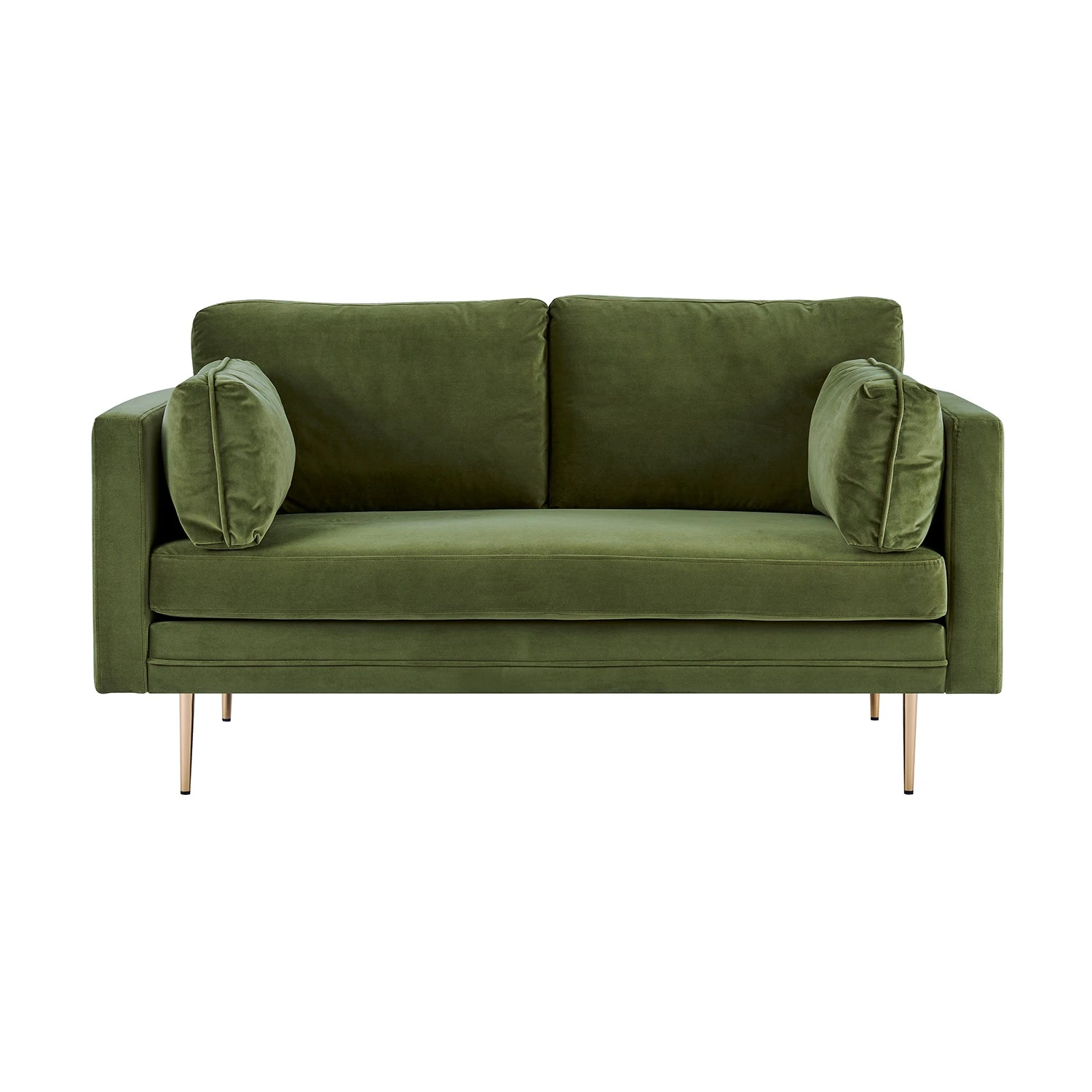 Pelham Moss Green Velvet Fabric Sofa 11 Pelham Moss Green Velvet Fabric Sofa - Image 9