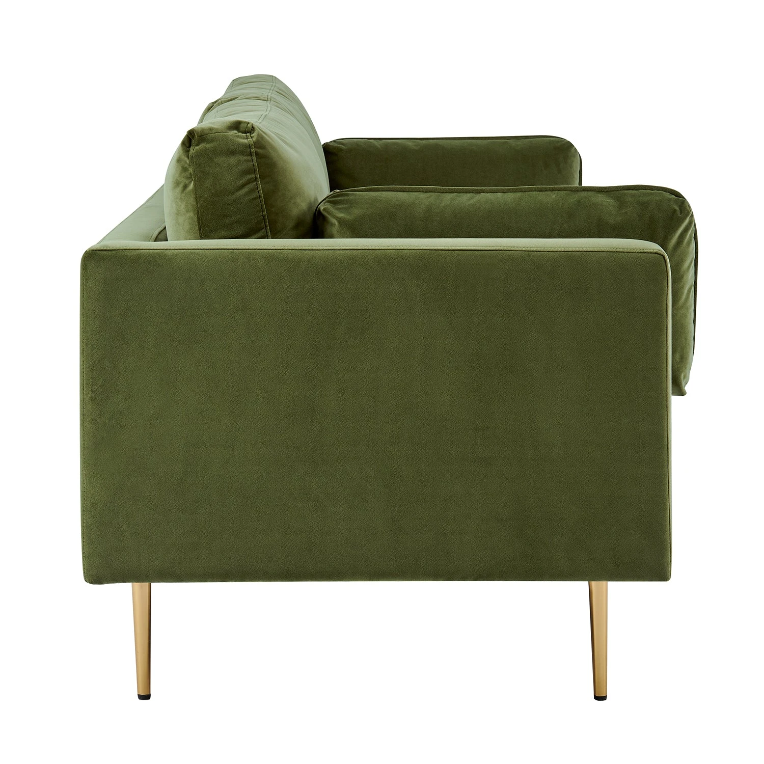 Pelham Moss Green Velvet Fabric Sofa 13 Pelham Moss Green Velvet Fabric Sofa - Image 11