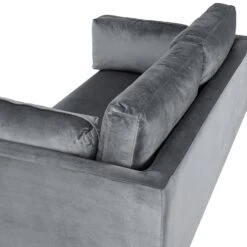 Pelham Grey Velvet Fabric Sofa -FINZ Furniture Shop LVSF 386 GREYVEL deatil2