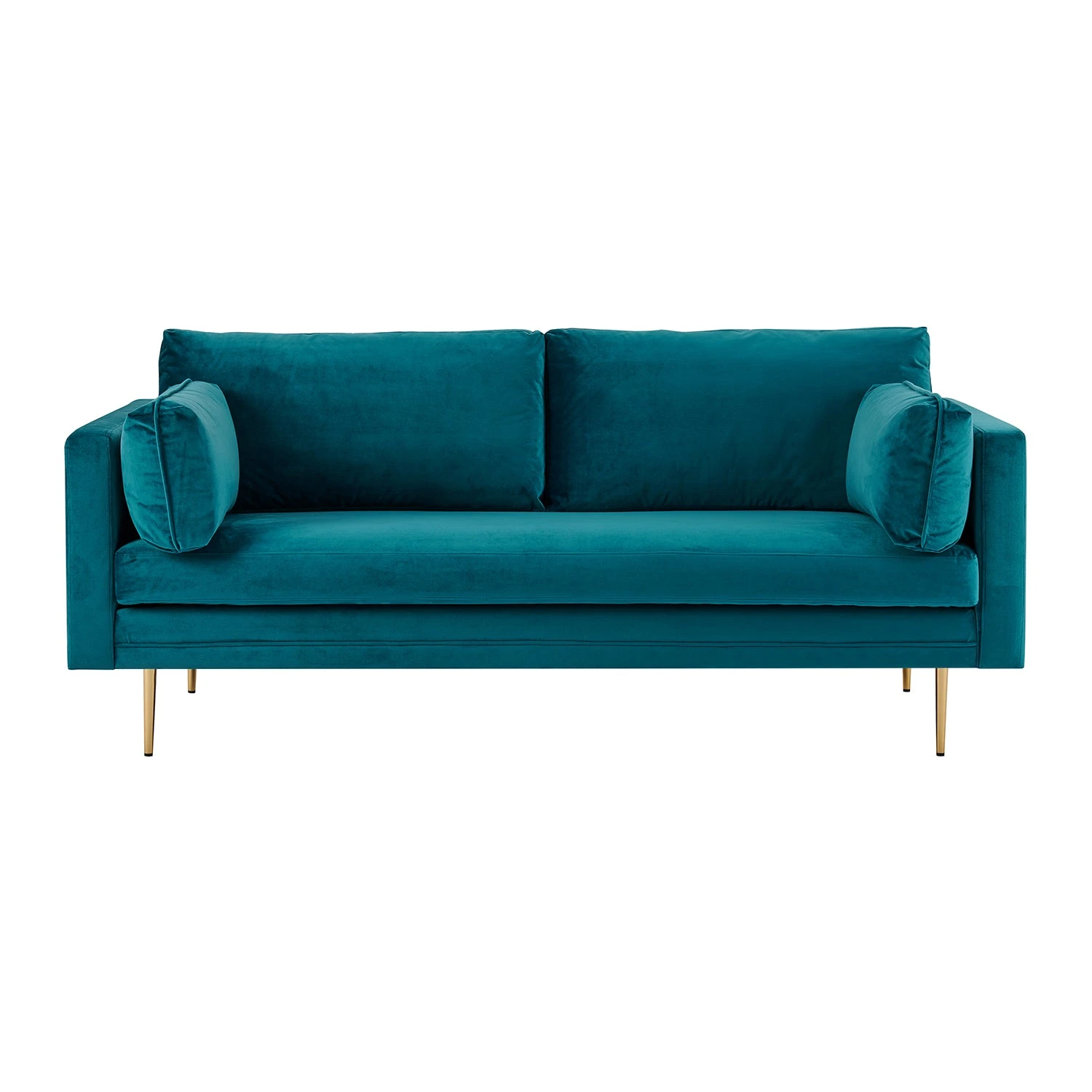 Pelham Teal Blue Velvet Fabric Sofa 15 Pelham Teal Blue Velvet Fabric Sofa - Image 13
