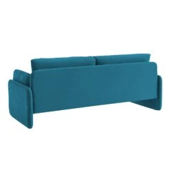 Clapham 3-Seater Sea Blue Velvet Fabric Sofa 16 Clapham 3-Seater Sea Blue Velvet Fabric Sofa -FINZ Furniture Shop LVSF 89 BLUEVEL 3ST WB3