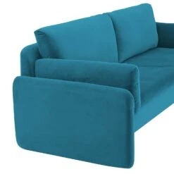 Clapham 3-Seater Sea Blue Velvet Fabric Sofa 18 Clapham 3-Seater Sea Blue Velvet Fabric Sofa -FINZ Furniture Shop LVSF 89 BLUEVEL 3ST detail1