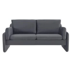 Clapham 2-Seater Grey Velvet Fabric Sofa 13 Clapham 2-Seater Grey Velvet Fabric Sofa -FINZ Furniture Shop LVSF 89 GREYVEL 2ST WB1