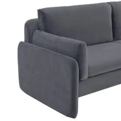 Clapham 2-Seater Grey Velvet Fabric Sofa 16 Clapham 2-Seater Grey Velvet Fabric Sofa -FINZ Furniture Shop LVSF 89 GREYVEL 2ST detail1