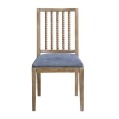 Hemingford Set Of 2 Blue Grey Velvet Bobbin Spindle Dining Chair 14 Hemingford Set Of 2 Blue Grey Velvet Bobbin Spindle Dining Chair -FINZ Furniture Shop LW DCH 511 BLUEVEL 2P WB3