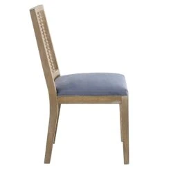 Hemingford Set Of 2 Blue Grey Velvet Bobbin Spindle Dining Chair 17 Hemingford Set Of 2 Blue Grey Velvet Bobbin Spindle Dining Chair -FINZ Furniture Shop LW DCH 511 BLUEVEL 2P WB4
