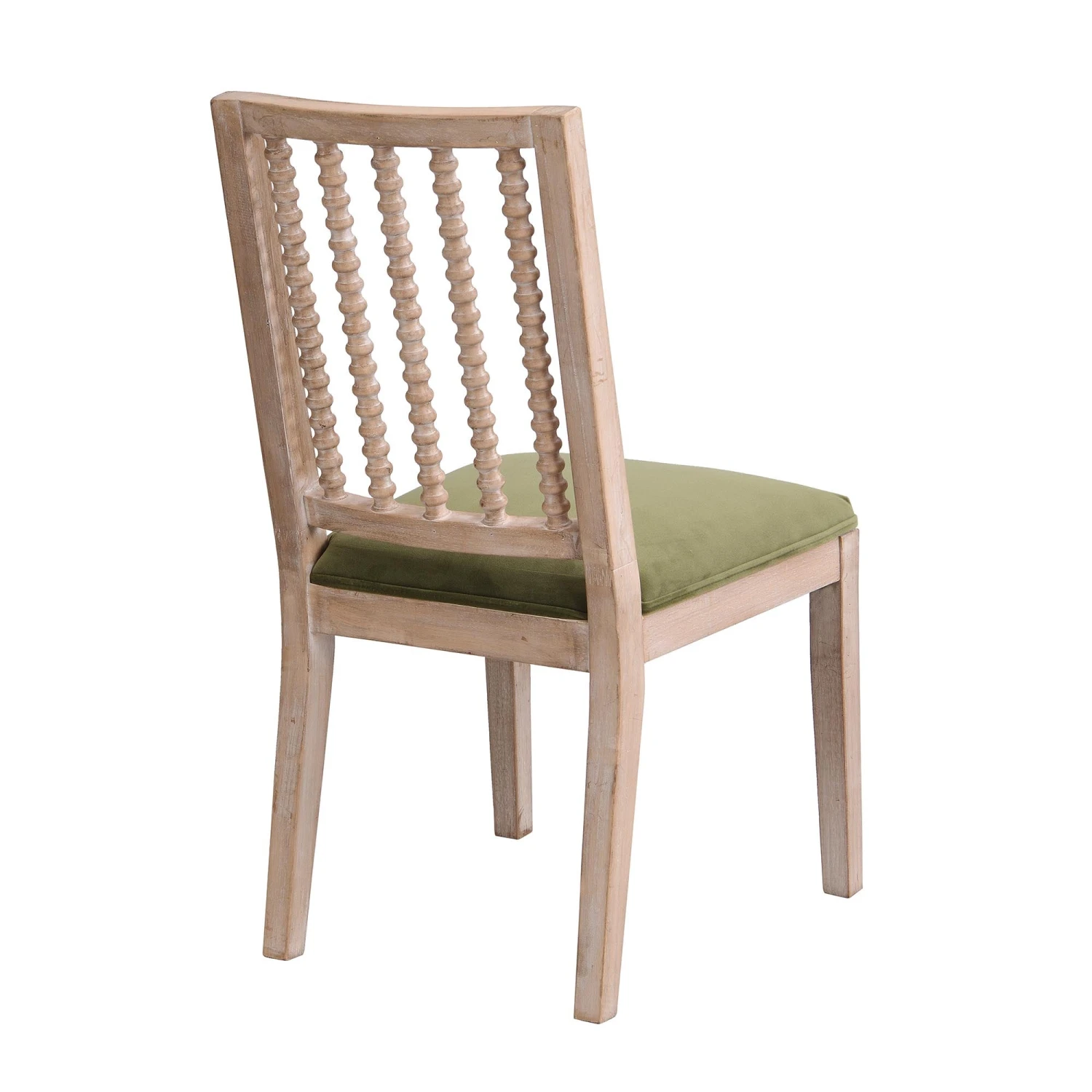 Hemingford Set Of 2 Moss Green Velvet Bobbin Spindle Dining Chair 7 Hemingford Set Of 2 Moss Green Velvet Bobbin Spindle Dining Chair - Image 6