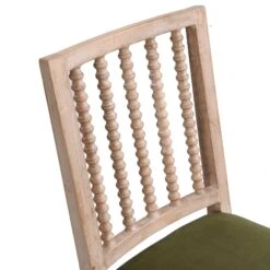 Hemingford Set Of 2 Moss Green Velvet Bobbin Spindle Dining Chair 18 Hemingford Set Of 2 Moss Green Velvet Bobbin Spindle Dining Chair -FINZ Furniture Shop LW DCH 511 GREENVEL 2P detail1