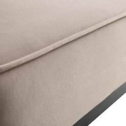 Pienza Cane Sofa Bed, Taupe Velvet With Black Frame -FINZ Furniture Shop LWSF 760 TAUPEVEL BLACK detail2