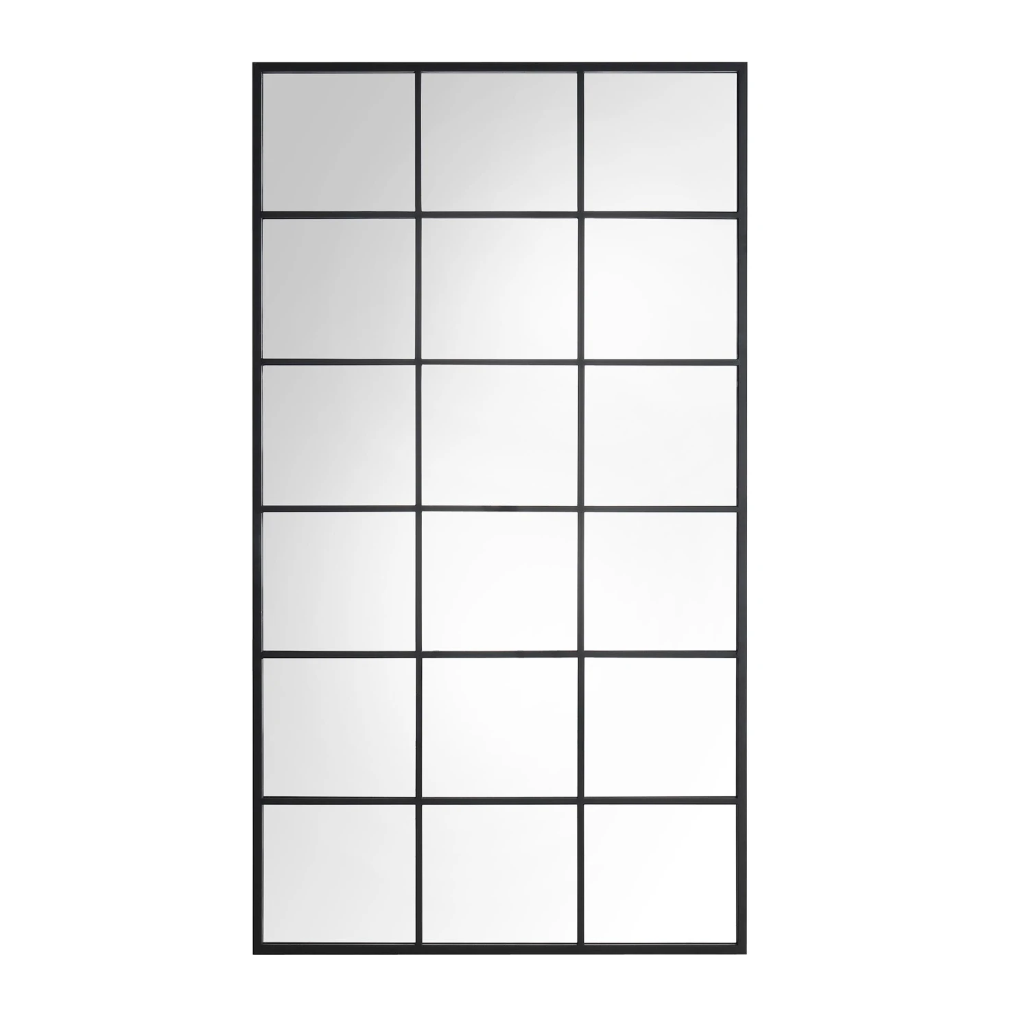 Chardwell Full Length Industrial Metal Window Mirror 180 X 100 Cm, Black 5 Chardwell Full Length Industrial Metal Window Mirror 180 X 100 Cm, Black - Image 3