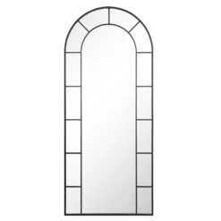 Beaumont Arched Full Lenth Metal Frame Mirror 178 X 76 Cm, Black 13 Beaumont Arched Full Lenth Metal Frame Mirror 178 X 76 Cm, Black -FINZ Furniture Shop MIRR 029 BLACK WB1