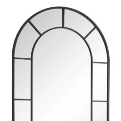 Beaumont Arched Full Lenth Metal Frame Mirror 178 X 76 Cm, Black 16 Beaumont Arched Full Lenth Metal Frame Mirror 178 X 76 Cm, Black -FINZ Furniture Shop MIRR 029 BLACK detail1