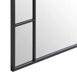 Beaumont Arched Full Lenth Metal Frame Mirror 178 X 76 Cm, Black 18 Beaumont Arched Full Lenth Metal Frame Mirror 178 X 76 Cm, Black -FINZ Furniture Shop MIRR 029 BLACK detail3