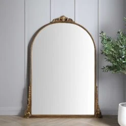 Mirabel Full Length Mirror 186 X 144 Cm, Antique Gold Effect