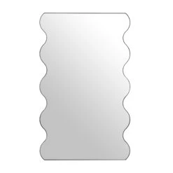 Luisa Wavy Curved Full Length Mirror 180 X 110 Cm, Black 12 Luisa Wavy Curved Full Length Mirror 180 X 110 Cm, Black -FINZ Furniture Shop MIRR 050 BLACK WB1