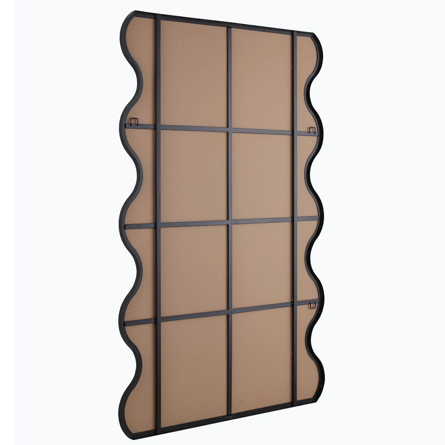 Luisa Wavy Curved Full Length Mirror 180 X 110 Cm, Black 8 Luisa Wavy Curved Full Length Mirror 180 X 110 Cm, Black - Image 6